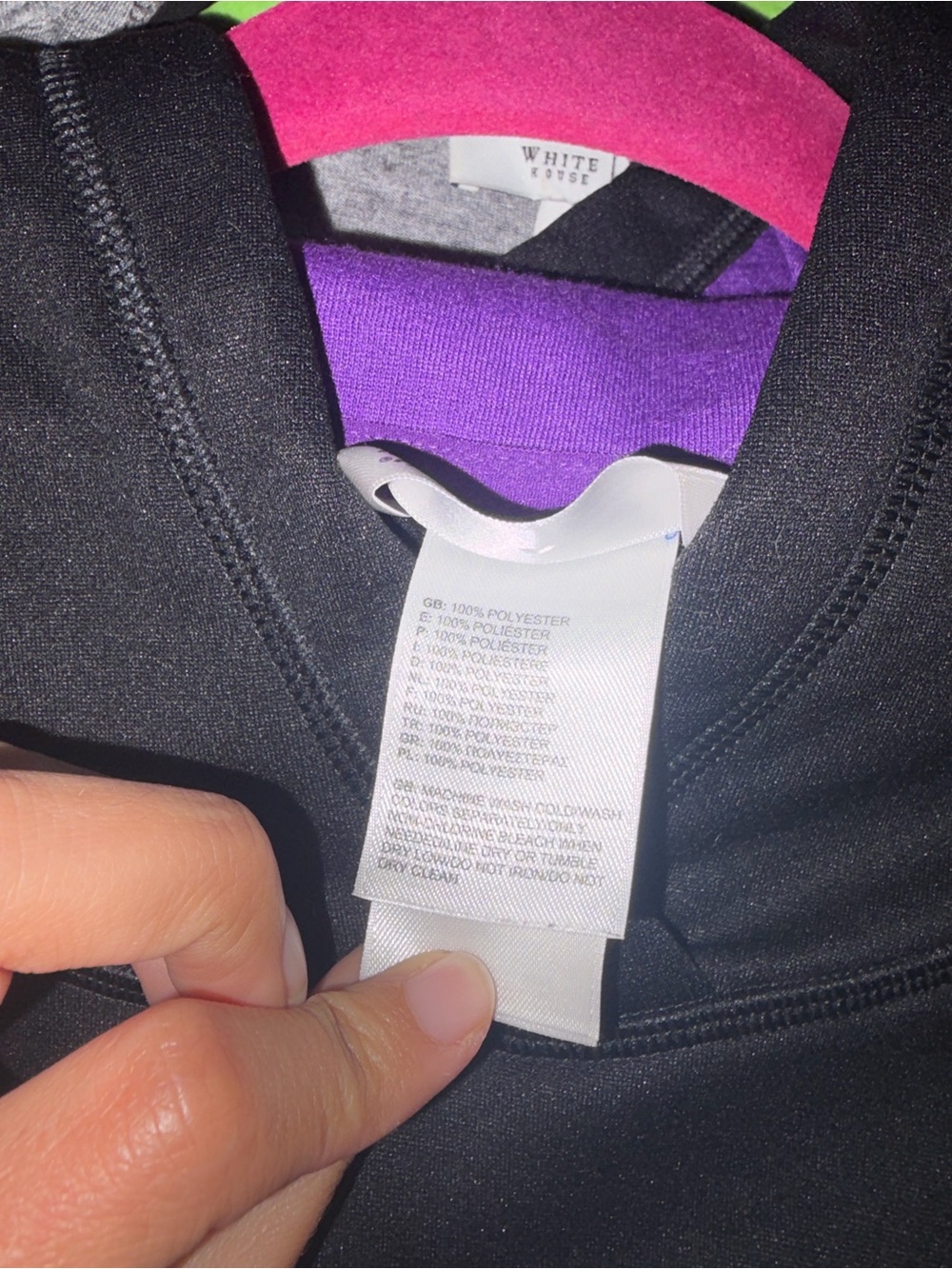 The North Face Black Hoodie with Purple Logo and Lined Hood - Picture 6 of 8